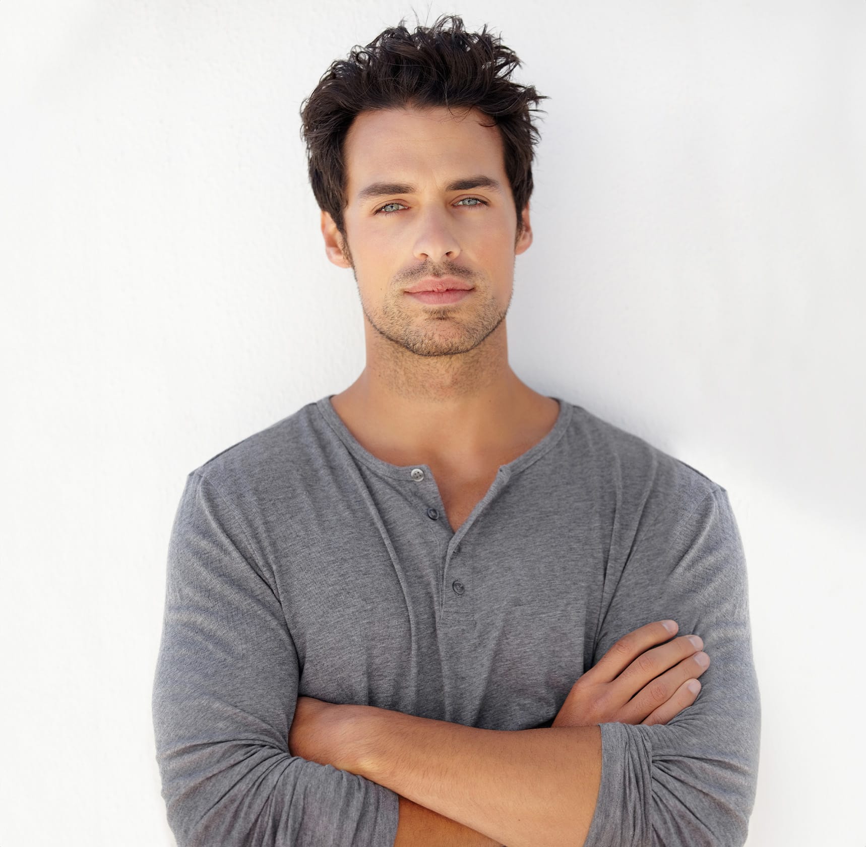 Man looking into camera