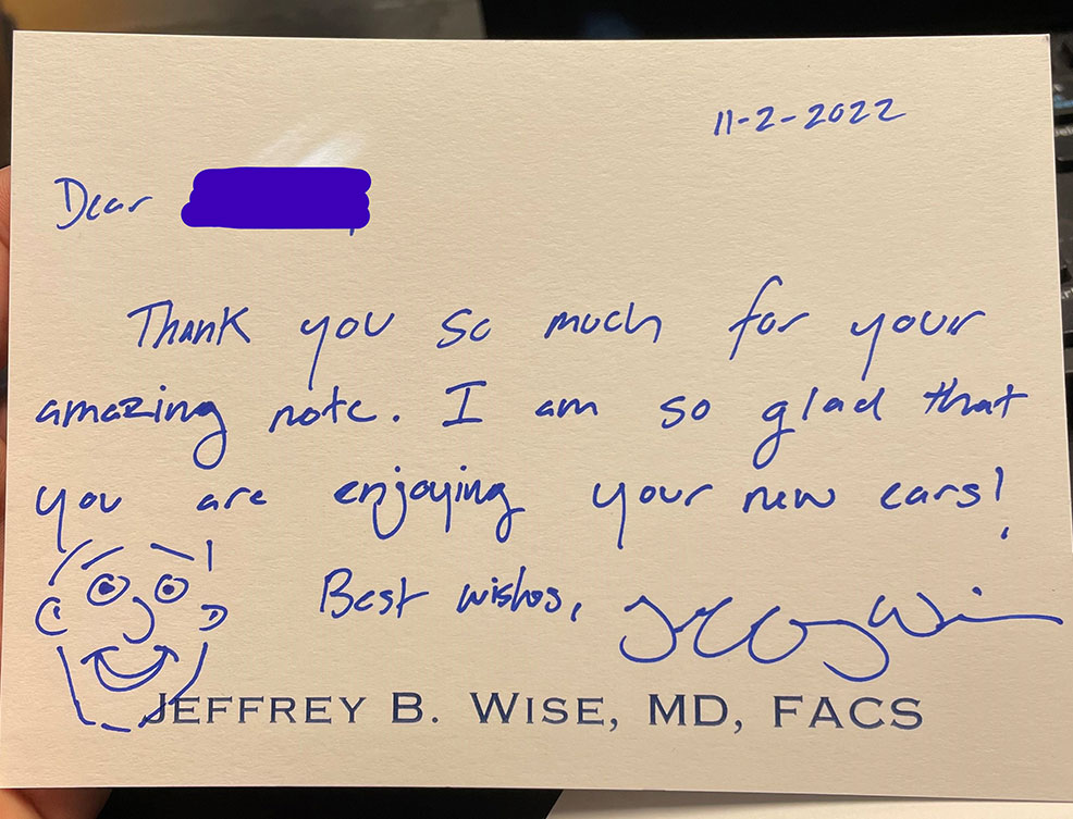 Thank you card