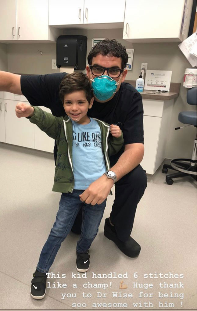 Dr Wise with child patient