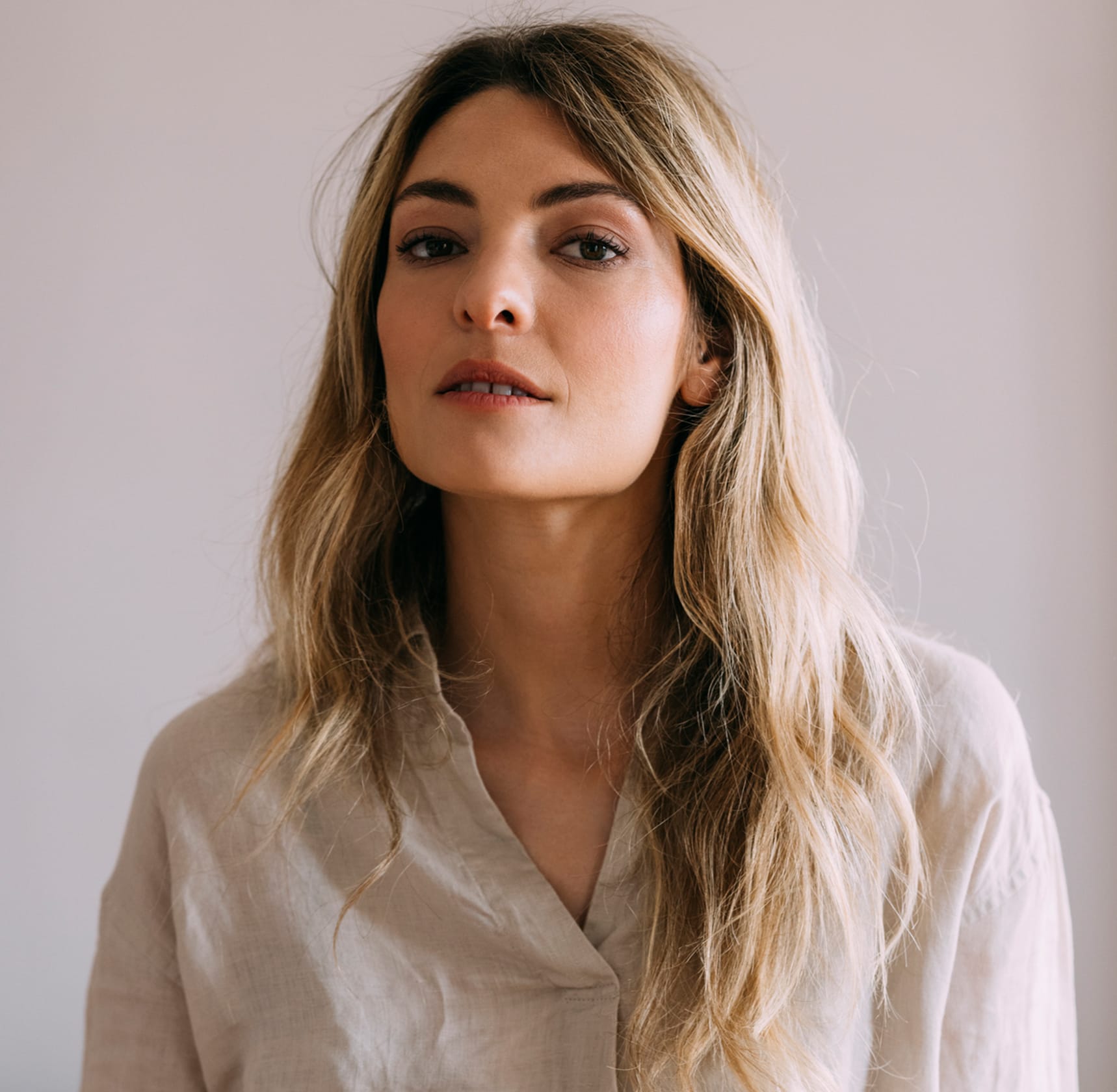 Woman looking into camera