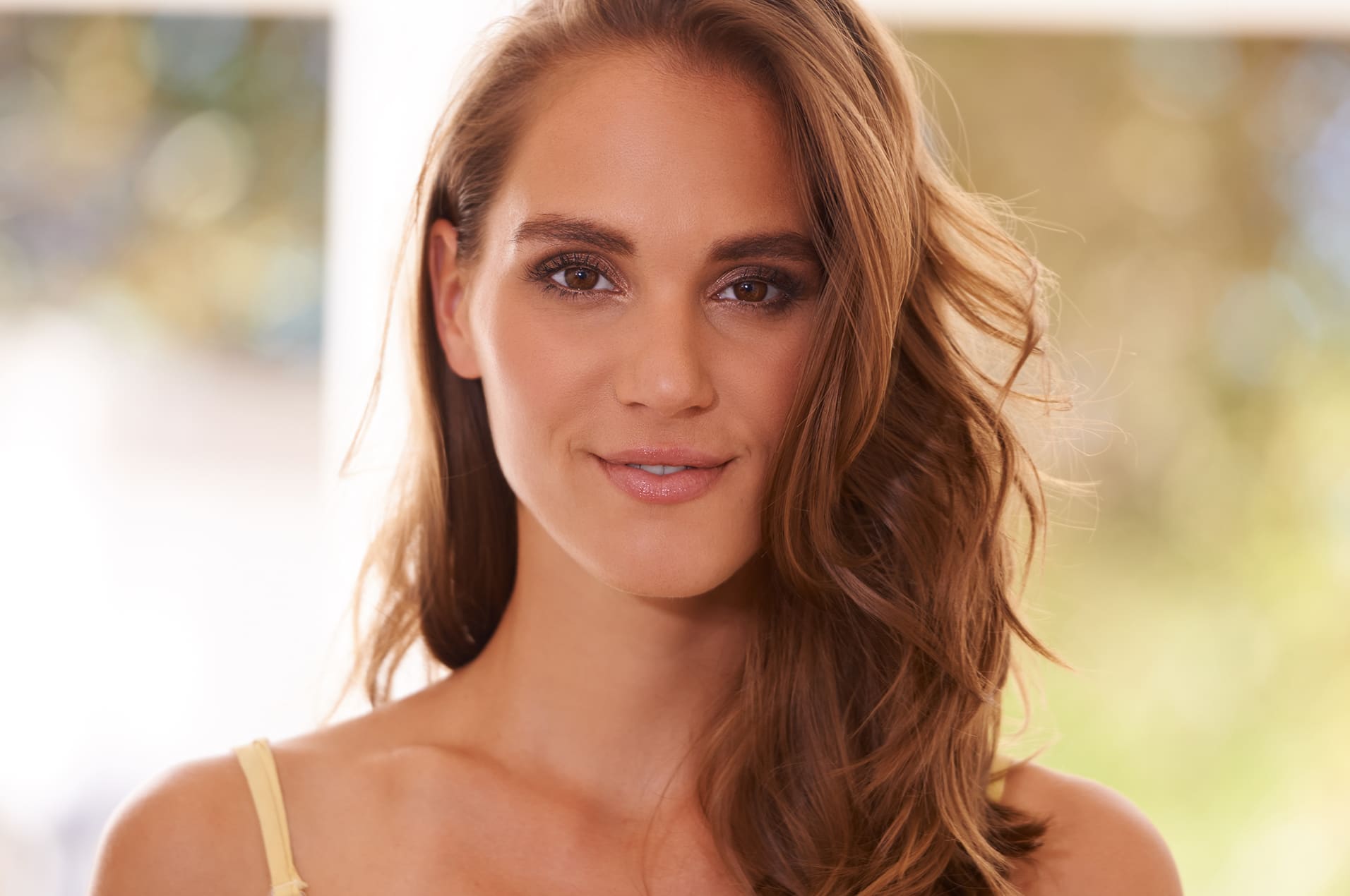 Beautiful woman smiling